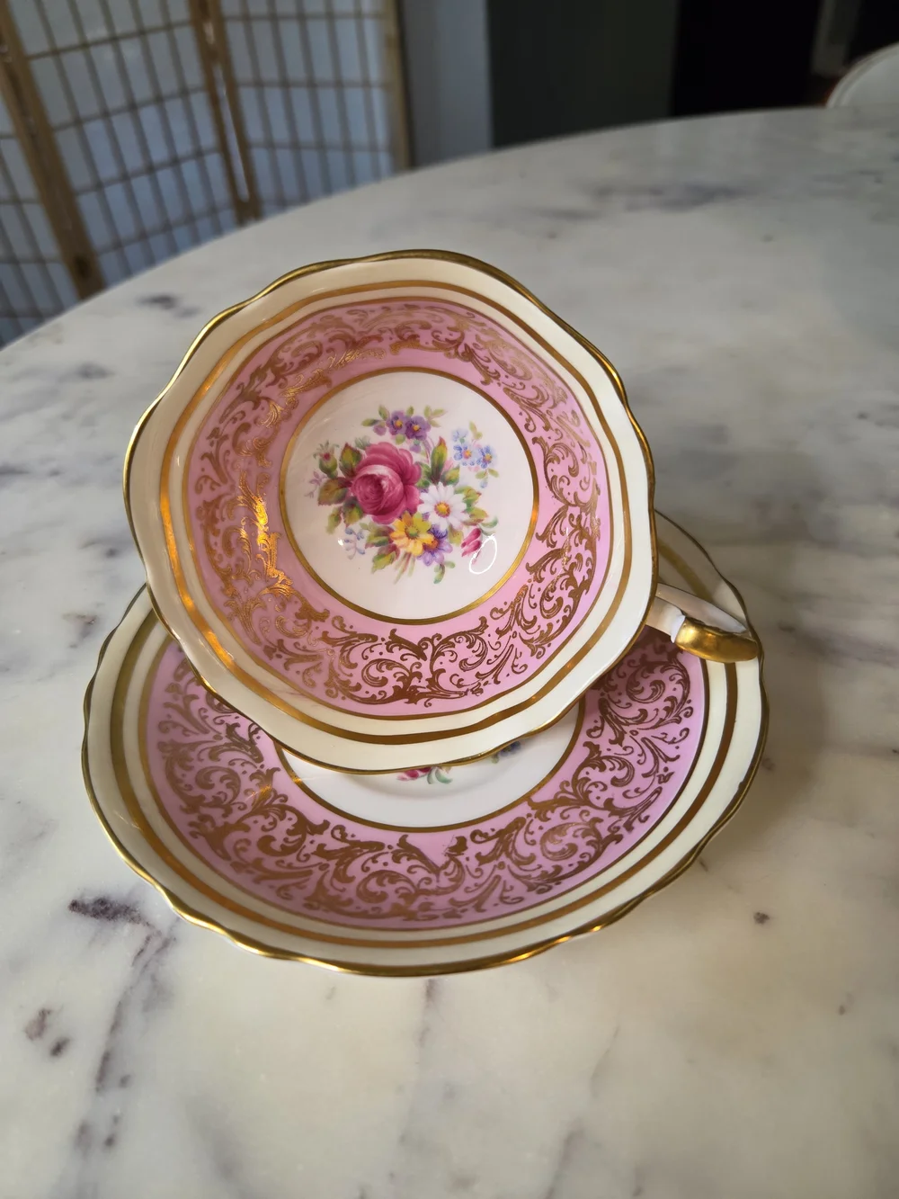 PARAGON | Royal Warrant Paragon Cabinet Teacup & Saucer Set RARE 1940